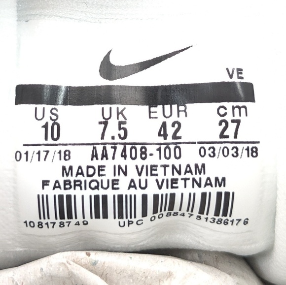 Nike Flex 2018 RN White/Black/Cool Grey Women 10 - Picture 6 of 6